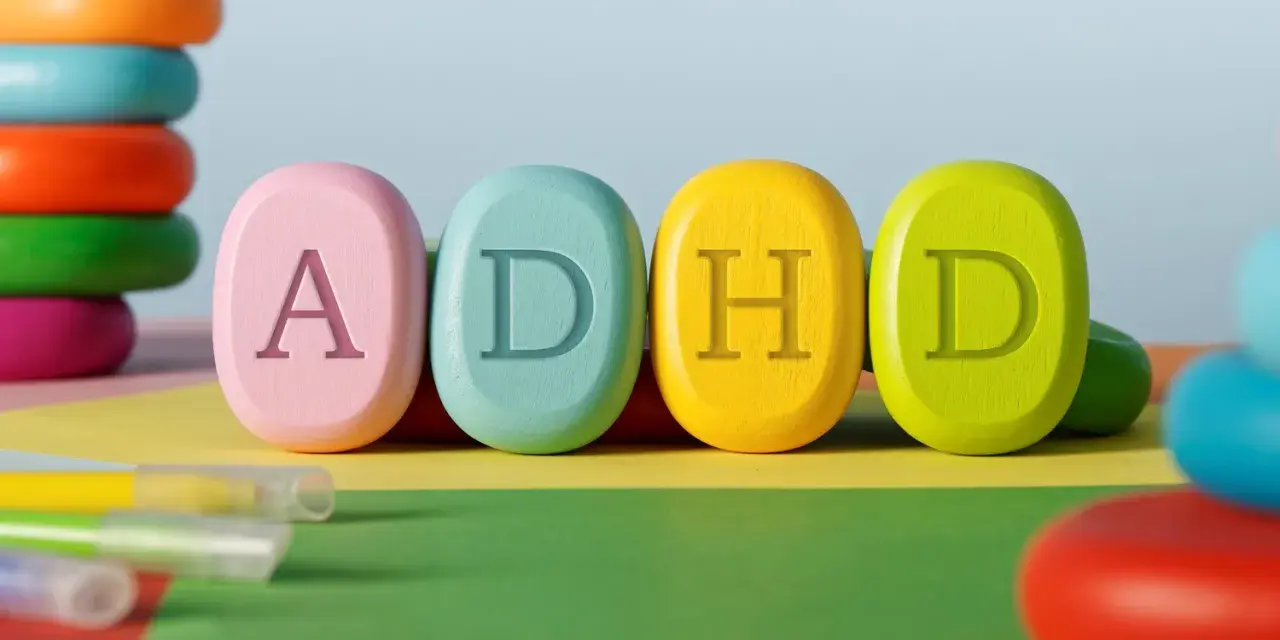 Kolorowe klocki z literami ADHD. Czy ADHD jest dziedziczne? Pytanie, które nurtuje wielu rodziców.