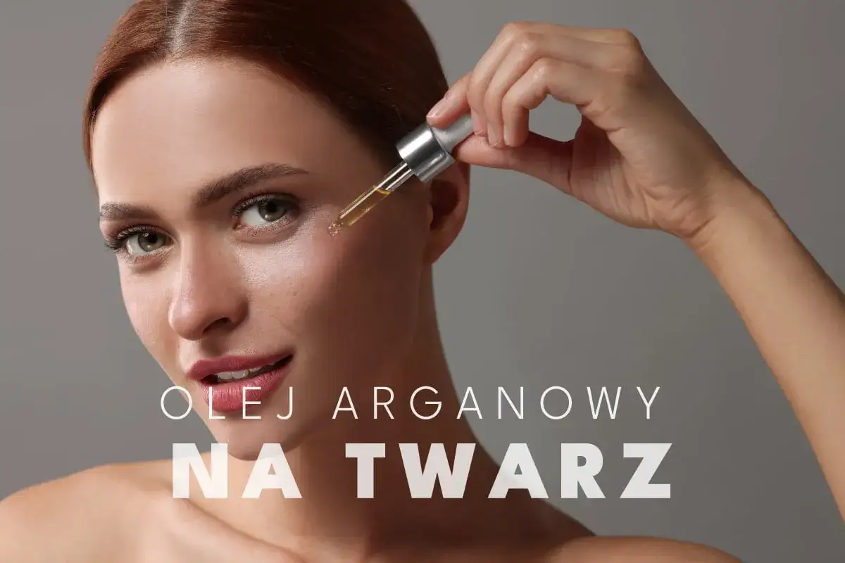 Kobieta aplikuje olejek arganowy na twarz za pomocą pipety. Dowiedz się, jak stosować olejek arganowy na twarz dla promiennej cery.